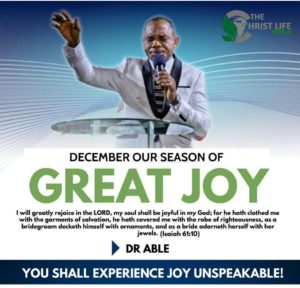 December 2020, our month of Unspeakable Joy! (Watch)