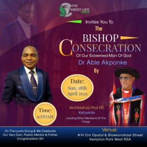 Super Sunday 18 April 2021 – Bishop Consecration Service