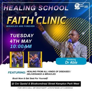 Faith Clinic 4 May 2021
